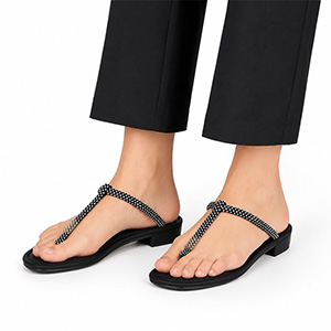 LEE COOPER BLACK SANDALS FOR WOM...