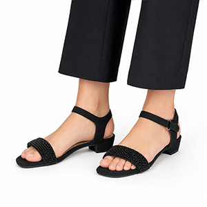 LEE COOPER BLACK SANDAL FOR WOME...