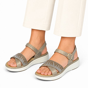 LEE COOPER BEIGE SANDALS FOR WOM...