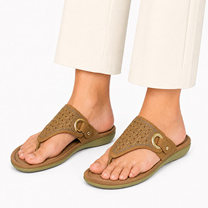 LEE COOPER BROWN SANDALS FOR WOM...