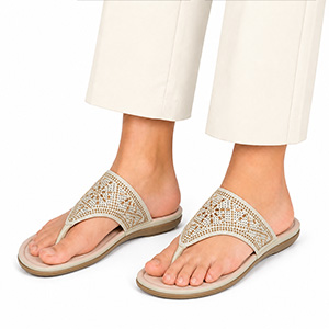 LEE COOPER BEIGE SANDALS FOR WOM...