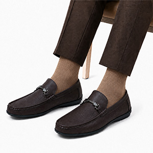 BROWN CASUAL MOCCASIN SHOE FOR M...