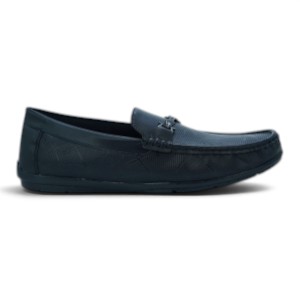 BLACK CASUAL MOCCASIN SHOE FOR M...