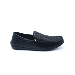 BLACK CASUAL MOCCASIN SHOE FOR M...