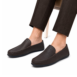 BROWN CASUAL MOCCASIN SHOE FOR M...
