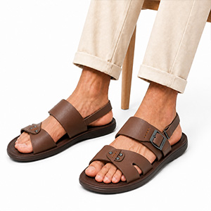 LEE COOPER BROWN COMFORT SANDALS...