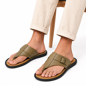 BROWN LIFESTYLE SANDAL FOR MEN 8...