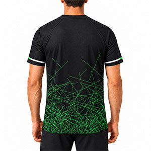 BLACK T-SHIRTS SPORT FOR MEN 8AV...