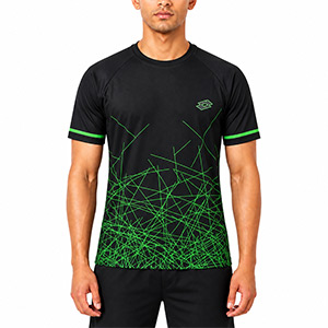 BLACK T-SHIRTS SPORT FOR MEN 8AV...