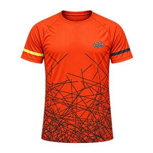 ORANGE T-SHIRTS SPORT FOR MEN 8A...